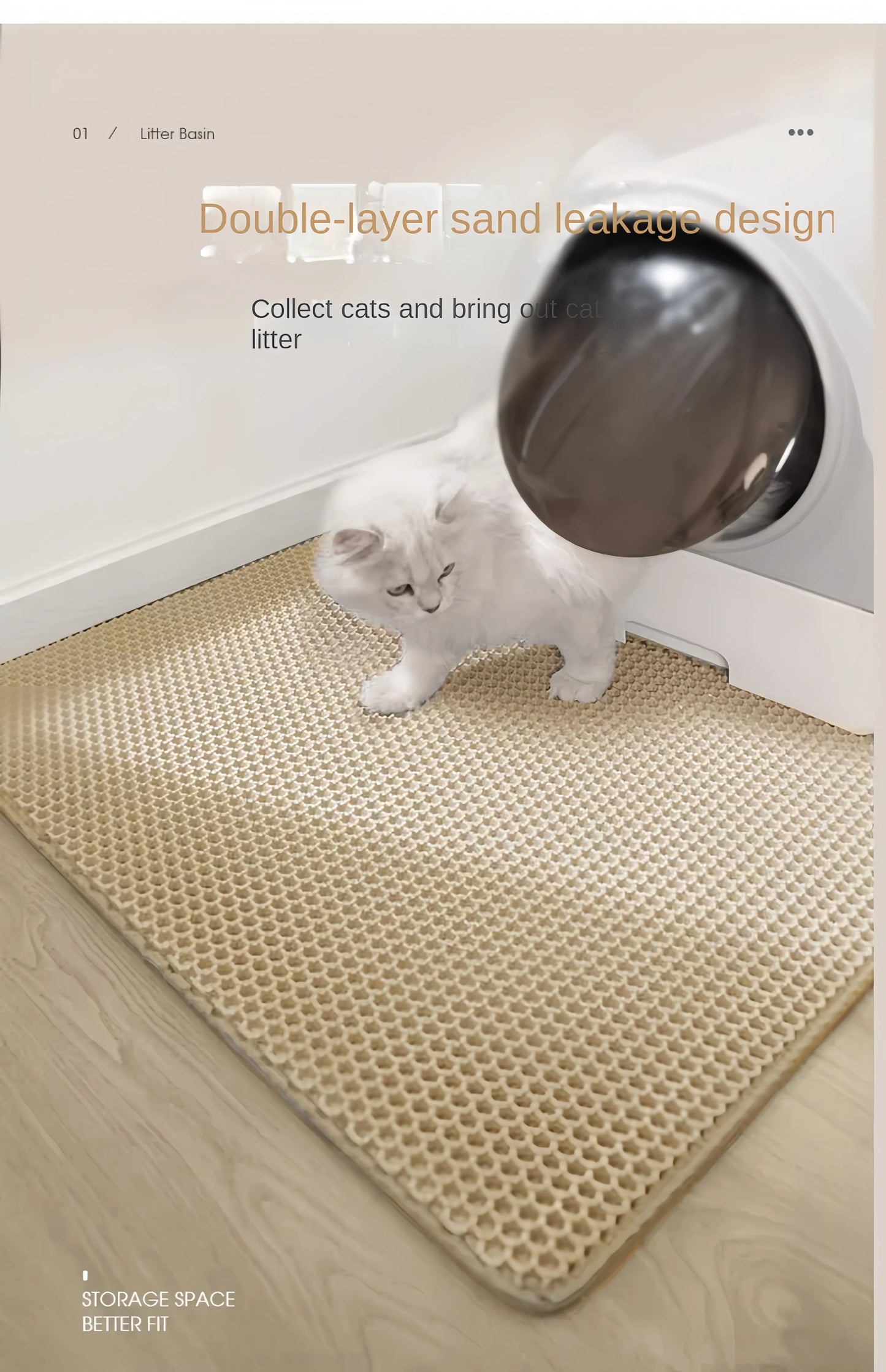 LitterLock Waterproof Reusable Cat Litter Mat