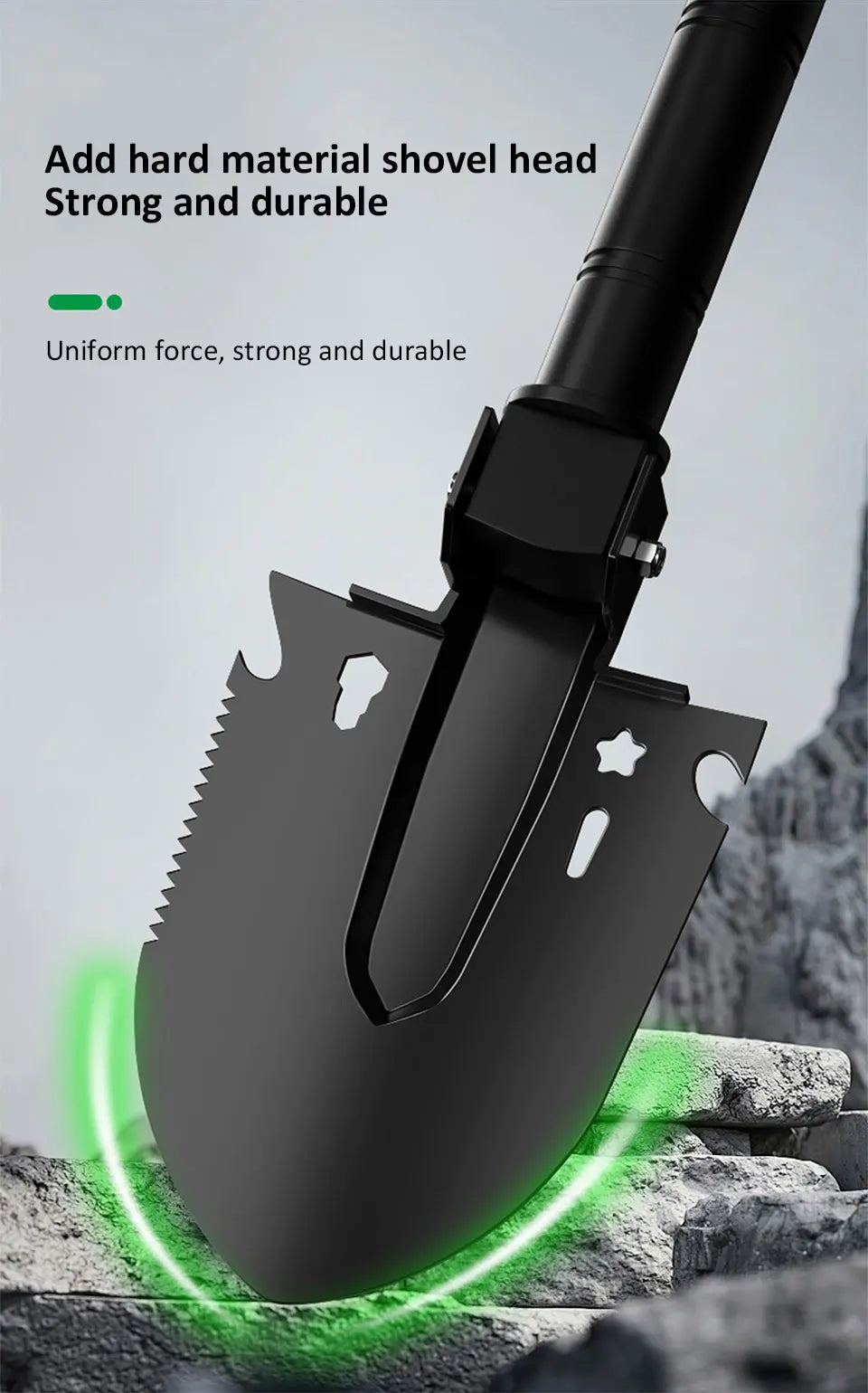 The Diggernaut Multifunctional Folding Shovel