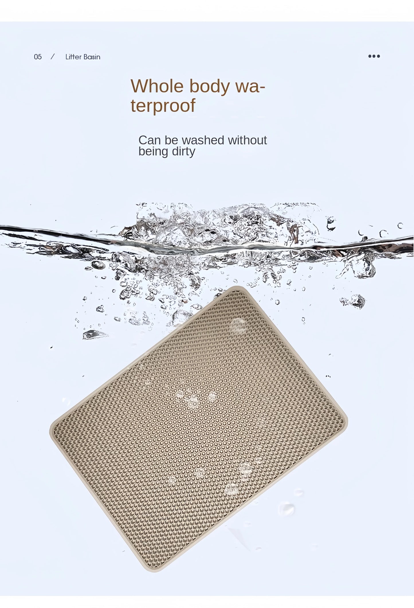 LitterLock Waterproof Reusable Cat Litter Mat