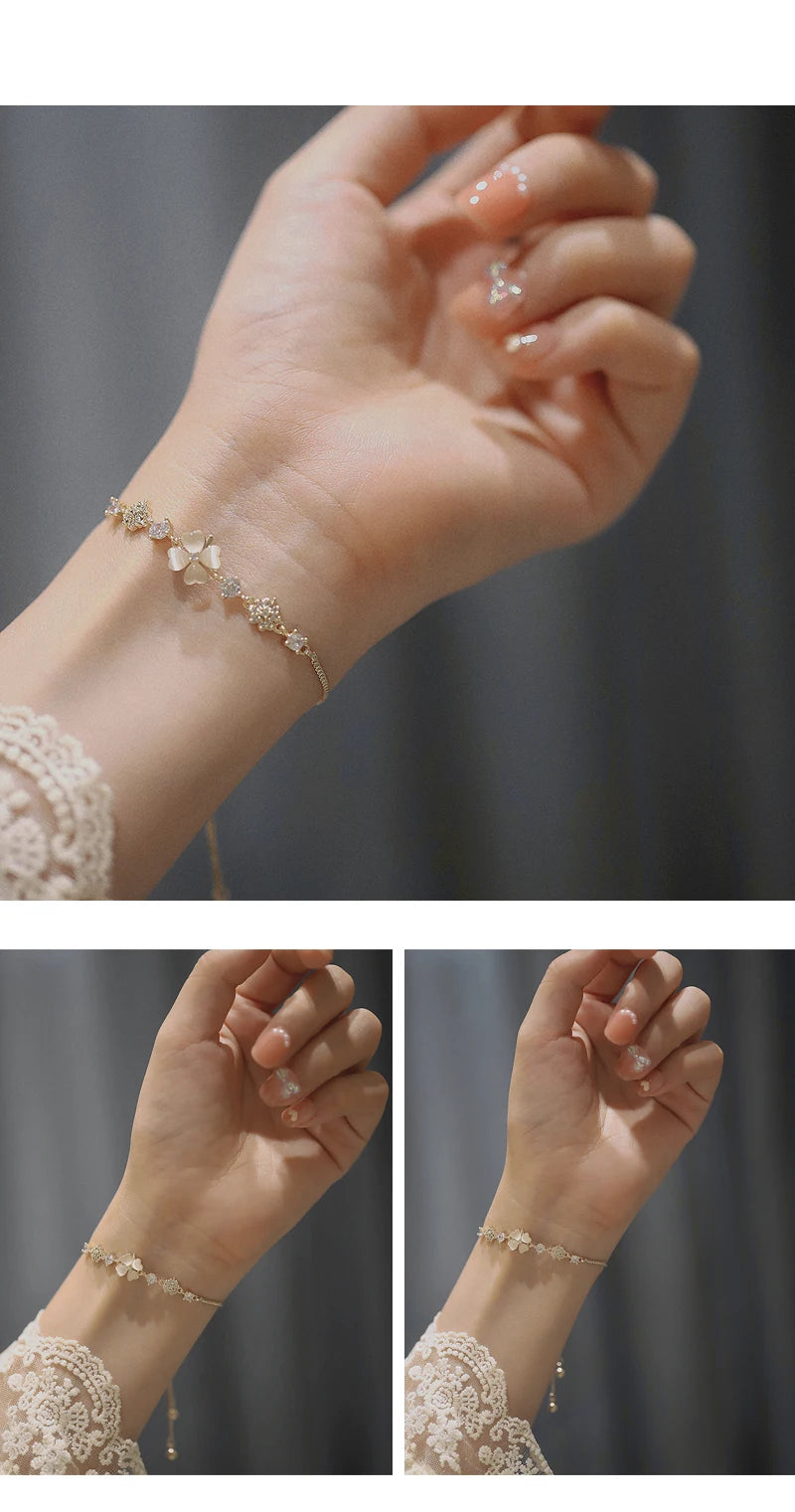 Cosmic Clover Opal Bracelet