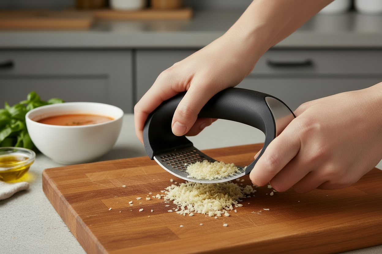 THE GRATE GARLIC - Knoblauchpresse aus Edelstahl