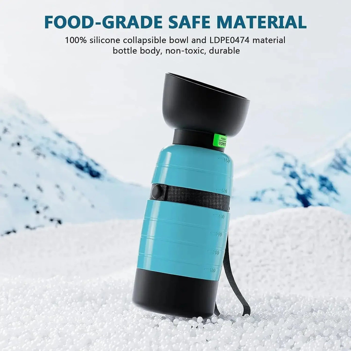 Upgraded Dog Water Bottles, Portable, Accompanying Pet Water Cup for Going Out, Outdoor Water Cup, Food Travel Bowls, 650ml KEIKO