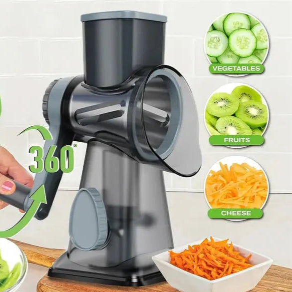 VeggieVortex - 3 in 1 Rotary Vegetable and Cheese slicer/shredder KEIKO