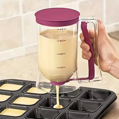 1 Pcs 900ml Batter Dispenser Hand-held Graduated Funnel Pastry Dough Dispensador For Pancake Cupcakes Cake KEIKO