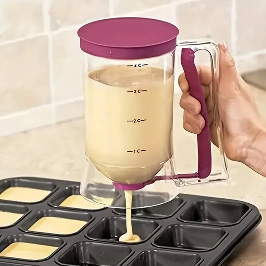 1 Pcs 900ml Batter Dispenser Hand-held Graduated Funnel Pastry Dough Dispensador For Pancake Cupcakes Cake KEIKO