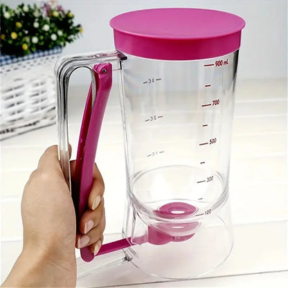 1 Pcs 900ml Batter Dispenser Hand-held Graduated Funnel Pastry Dough Dispensador For Pancake Cupcakes Cake KEIKO