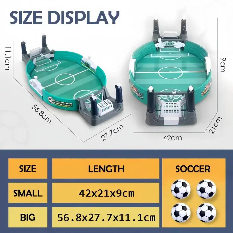 1 Set Table Soccer Board Game Family Party Desktop Interactive Soccer Toys Portable Sports Outdoor Boy Toy Gift KEIKO