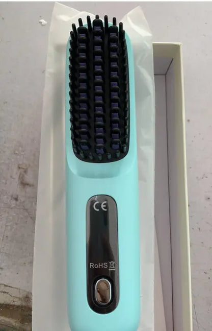 2 In 1 Straightening Hair Brush & Curler KEIKO