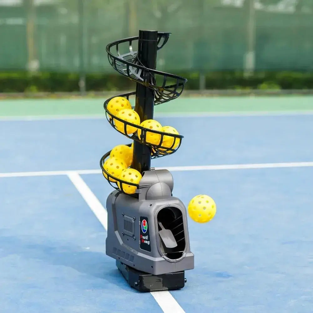 681PBH Pickleball Machine with Auto Swing, 3 Angles & 4 Speeds Adjustable, Portable Pickleball Launcher for Indoors KEIKO