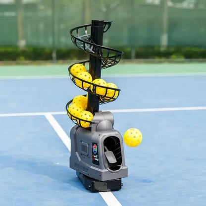 681PBH Pickleball Machine with Auto Swing, 3 Angles & 4 Speeds Adjustable, Portable Pickleball Launcher for Indoors KEIKO
