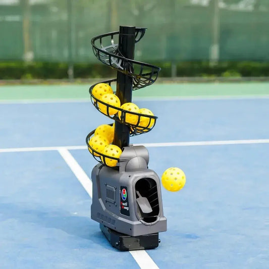 681PBH Pickleball Machine with Auto Swing, 3 Angles & 4 Speeds Adjustable, Portable Pickleball Launcher for Indoors KEIKO
