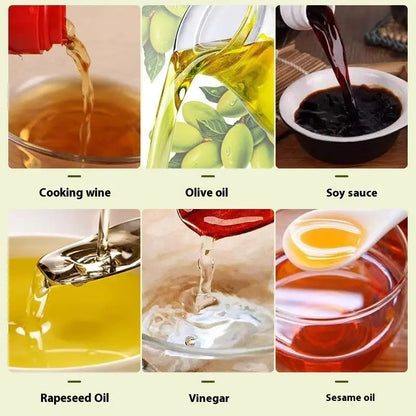 Liquids you can use in the ChefMist sprayer: cooking wine, olive oil, soy sauce, rapeseed oil, vinegar, sesame oil