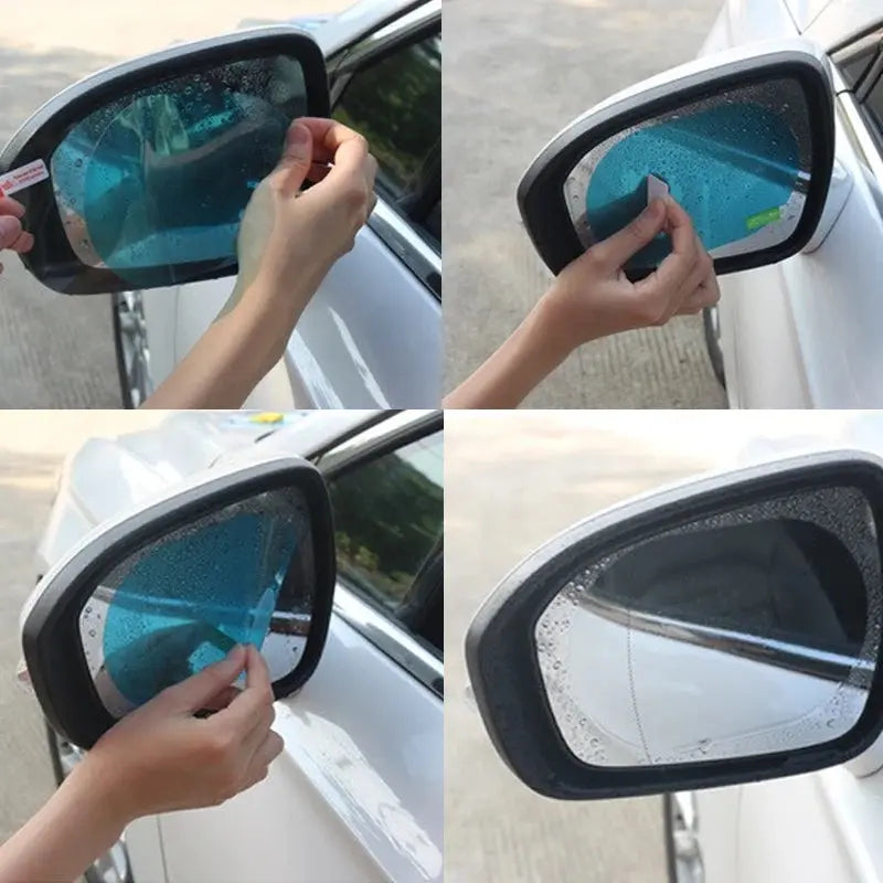 ClearView Shield 2PCS Universal Anti-glare Anti Fog Rearview Mirror Films KEIKO