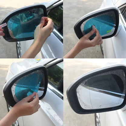 ClearView Shield 2PCS Universal Anti-glare Anti Fog Rearview Mirror Films KEIKO