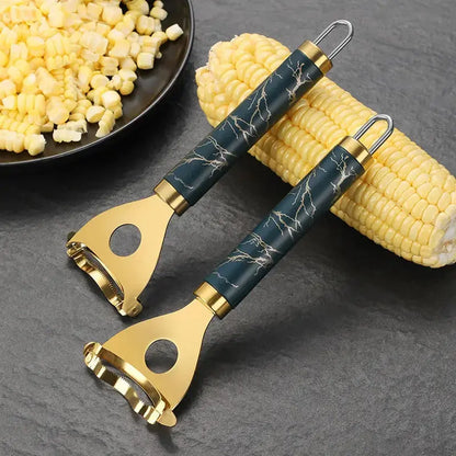 Cobb Gobbler GOLD corn kernel remover curved serrated head