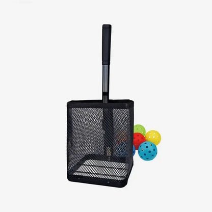 CourtVac no-bend pickleball collector — Mike hero