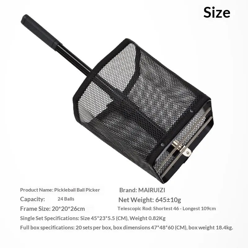 CourtVac pickleball picker with balls