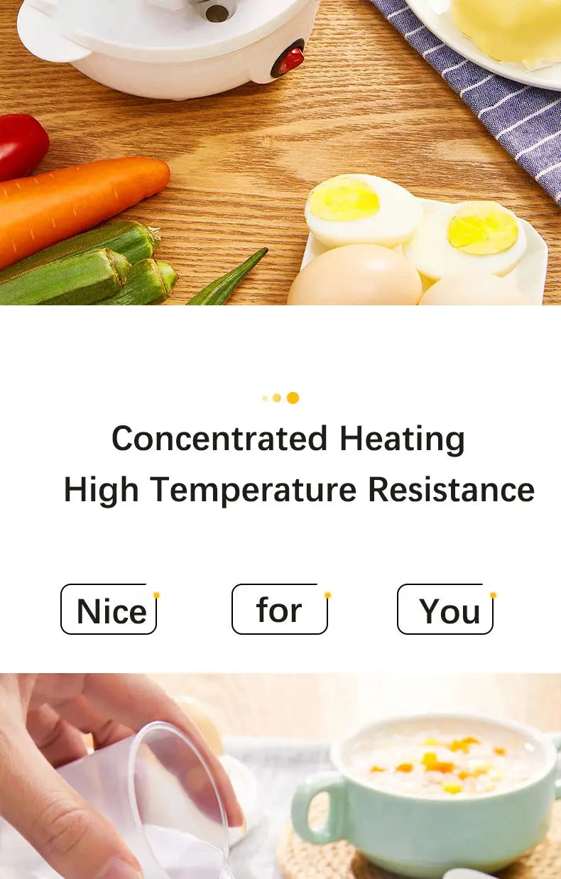 Egg Cooker Multifunctional Electric Egg Boiler Double Layers Egg Cooker Mini Steamer Poacher Kitchen Cooking Breakfast Machine KEIKO