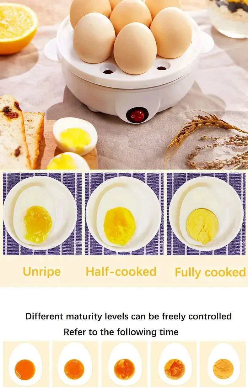 Egg Cooker Multifunctional Electric Egg Boiler Double Layers Egg Cooker Mini Steamer Poacher Kitchen Cooking Breakfast Machine KEIKO