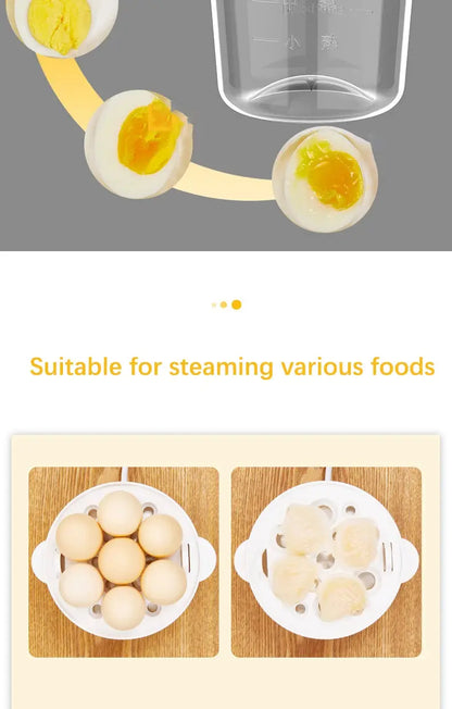 Egg Cooker Multifunctional Electric Egg Boiler Double Layers Egg Cooker Mini Steamer Poacher Kitchen Cooking Breakfast Machine KEIKO