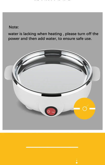 Egg Cooker Multifunctional Electric Egg Boiler Double Layers Egg Cooker Mini Steamer Poacher Kitchen Cooking Breakfast Machine KEIKO