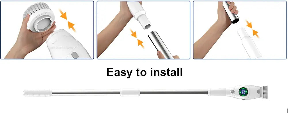 Electric Cleaning Brush 8 in 1 Multifunctional Household Wireless Rotatable Cleaning Brush For Bathroom Kitchen Windows Toilet KEIKO