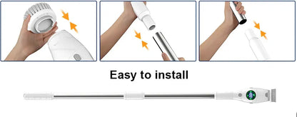 Electric Cleaning Brush 8 in 1 Multifunctional Household Wireless Rotatable Cleaning Brush For Bathroom Kitchen Windows Toilet KEIKO