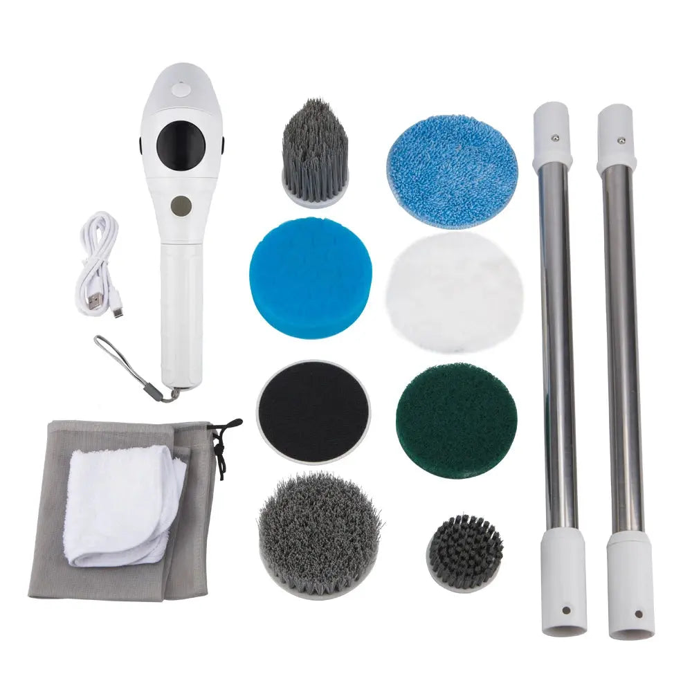 Electric Cleaning Brush 8 in 1 Multifunctional Household Wireless Rotatable Cleaning Brush For Bathroom Kitchen Windows Toilet KEIKO