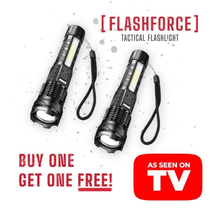 FLASHFORCE TACTICAL FLASHLIGHT - Buy One, Get One FREE!