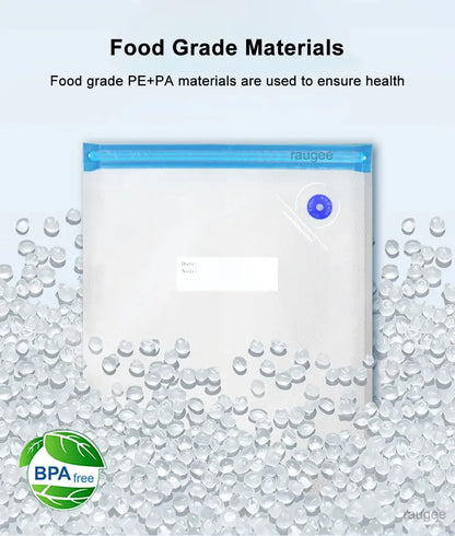 Food Vacuum Bags Reusable Vacuum Bags Small Large Size Vacuum Sealed Food Bags Food Storage Bag 10Pcs Vacuum Packaging Bags KEIKO