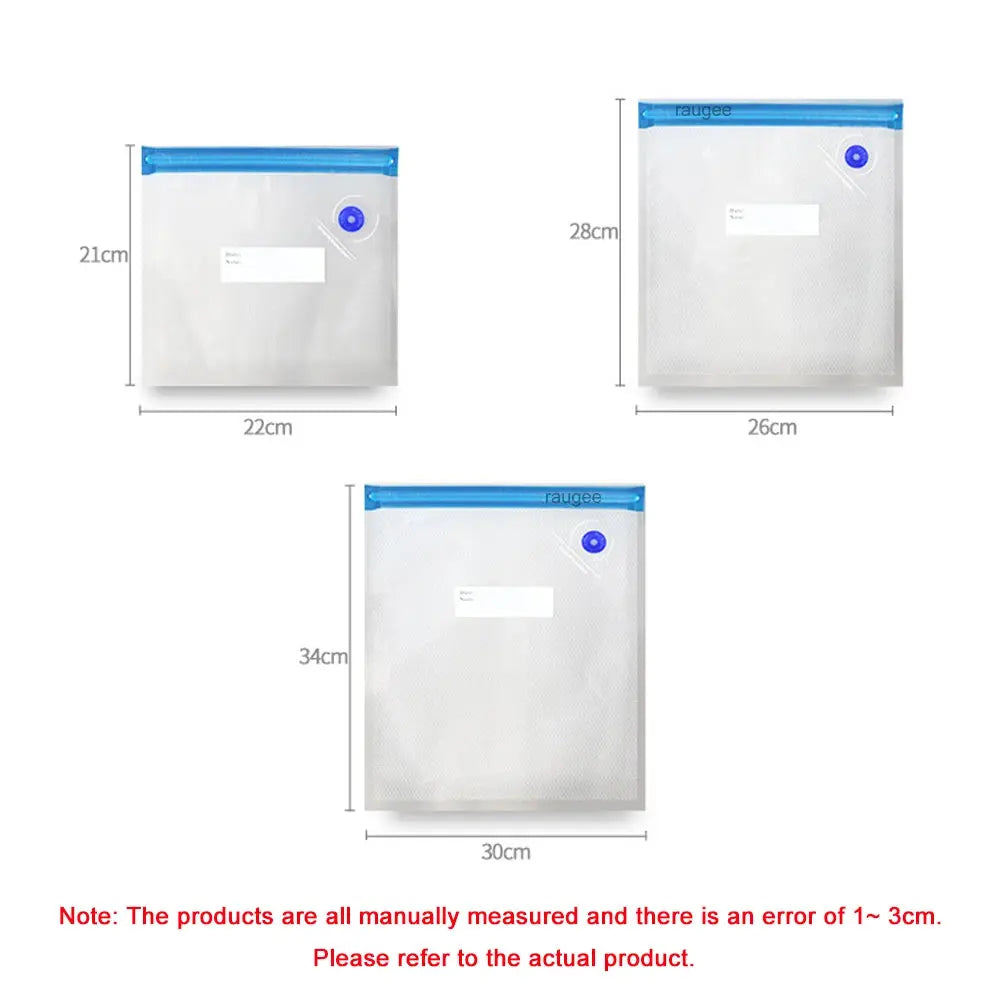 Food Vacuum Bags Reusable Vacuum Bags Small Large Size Vacuum Sealed Food Bags Food Storage Bag 10Pcs Vacuum Packaging Bags KEIKO