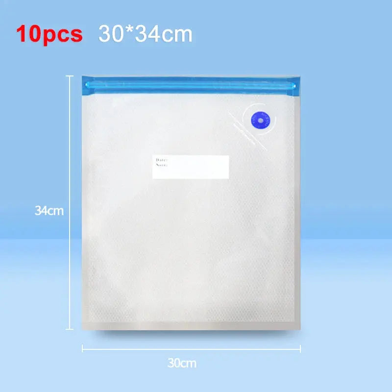 Food Vacuum Bags Reusable Vacuum Bags Small Large Size Vacuum Sealed Food Bags Food Storage Bag 10Pcs Vacuum Packaging Bags KEIKO