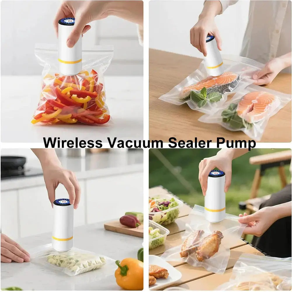 Mini Electric Air Pump Rechargeable for Food Fresh-Keeping Vacuum Sealed Bag Storage Bag Automatic Vacuum Compression Machine KEIKO