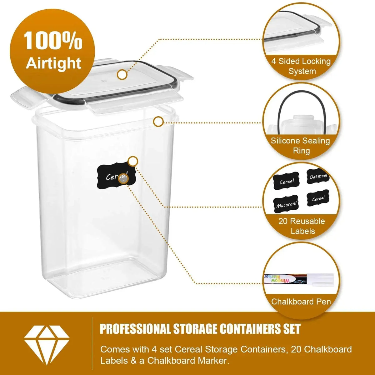 Airtight Food Container Set (7-Piece) — image 4
