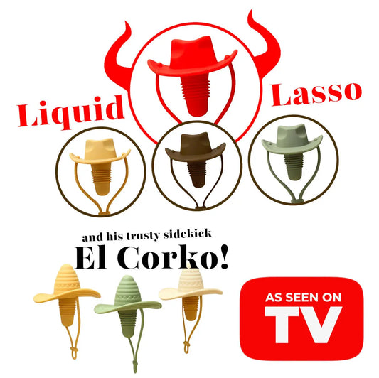 Liquid Lasso Silicone Cowboy Hat Bottle Stopper KEIKO