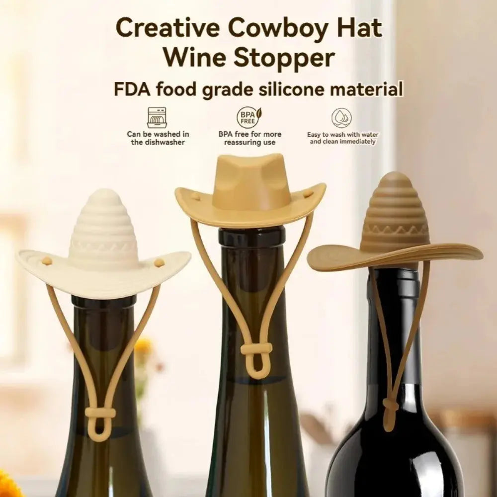 Liquid Lasso Silicone Cowboy Hat Bottle Stopper KEIKO