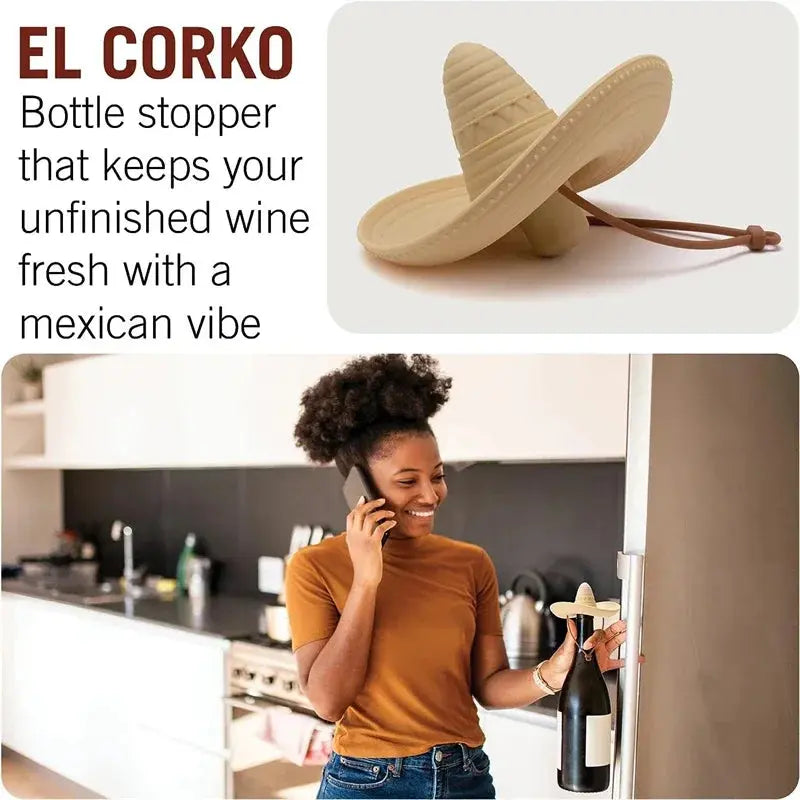 Liquid Lasso Silicone Cowboy Hat Bottle Stopper KEIKO
