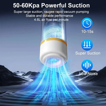 Mini Electric Air Pump Rechargeable for Food Fresh-Keeping Vacuum Sealed Bag Storage Bag Automatic Vacuum Compression Machine KEIKO