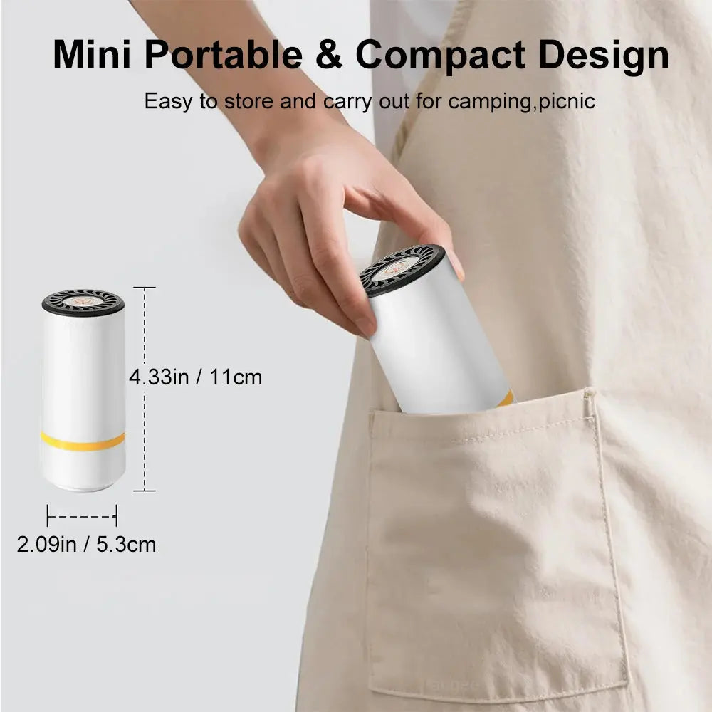 Mini Electric Air Pump Rechargeable for Food Fresh-Keeping Vacuum Sealed Bag Storage Bag Automatic Vacuum Compression Machine KEIKO