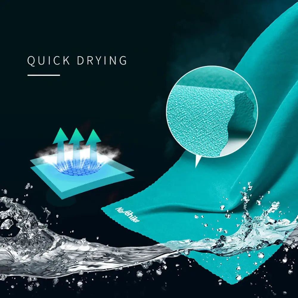 Naturehike Quick Drying Absorbent Bath Towel, Backpacking Hiking, Swimming Towel Compact Travel, Breathable Beach Gym Yoga Towel KEIKO