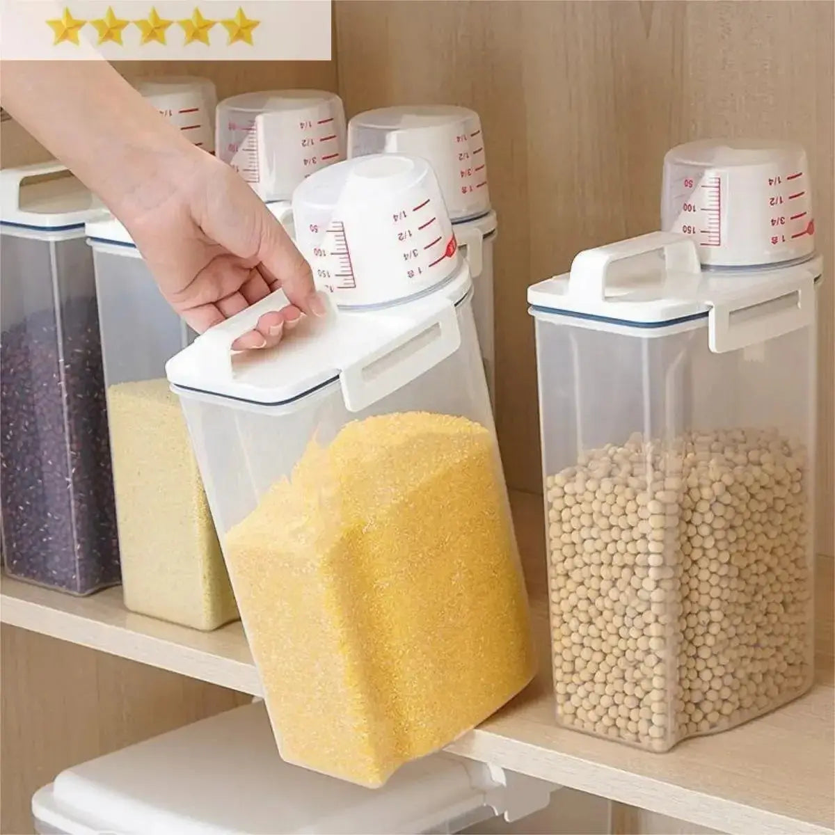 PantryPro Food Storage Canister With Measuring Cup KEIKO