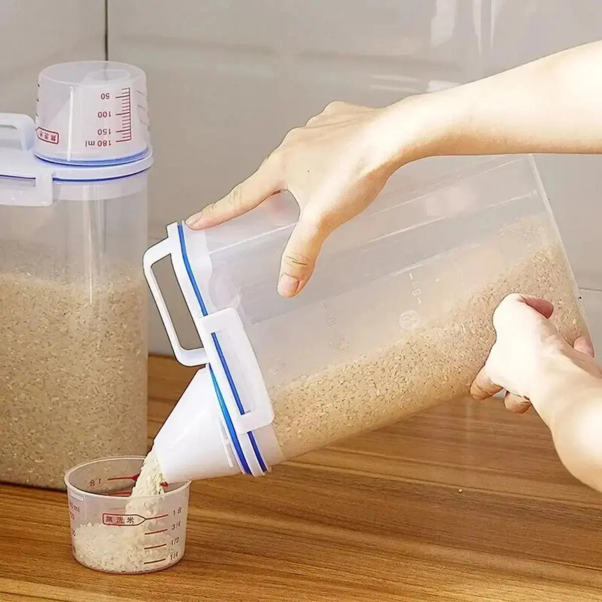 PantryPro Food Storage Canister With Measuring Cup KEIKO