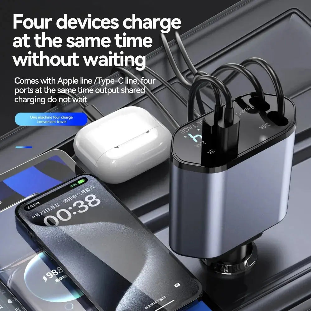 PowerPro Quattro Fast Car Charger KEIKO