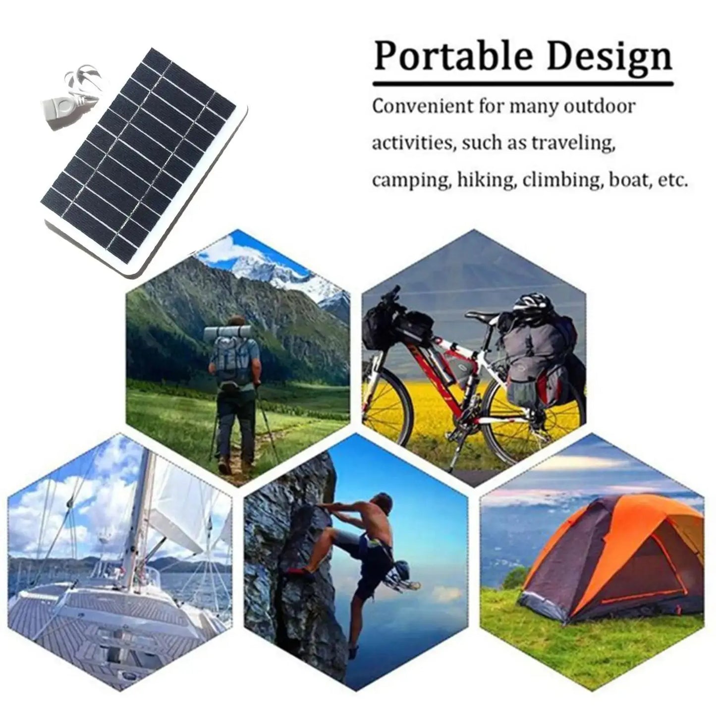 RayVolt Portable Solar Battery Charger KEIKO