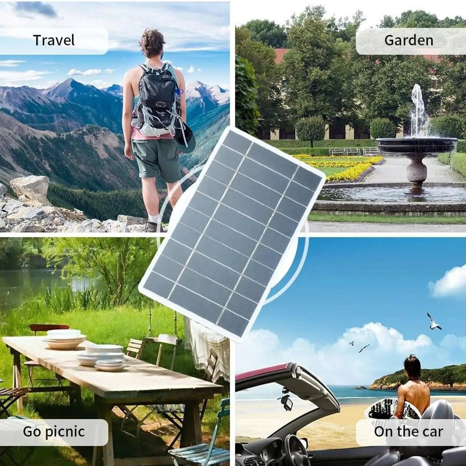 RayVolt Portable Solar Battery Charger KEIKO