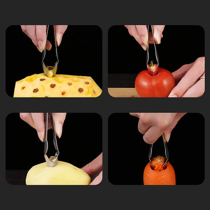StemSnatch Stainless Steel Huller and Eye Remover
