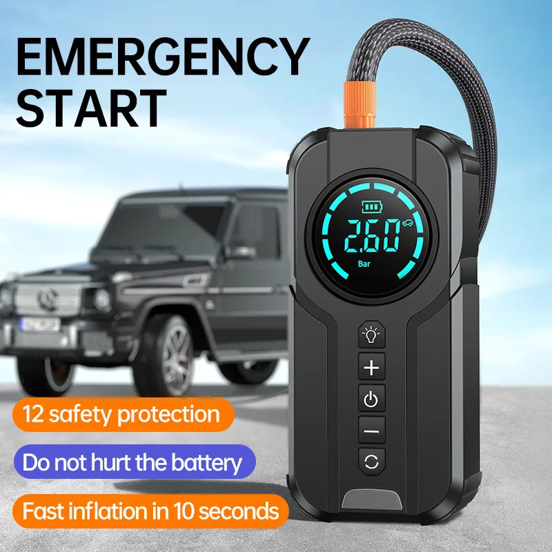 FLASH CHARGE - 4 in 1 Jump Start Power Bank + Tire Inflator