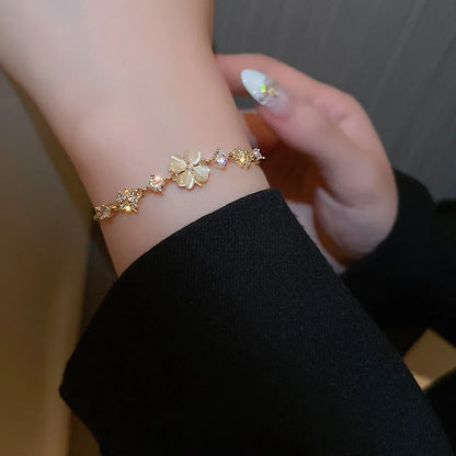 Cosmic Clover Opal Bracelet