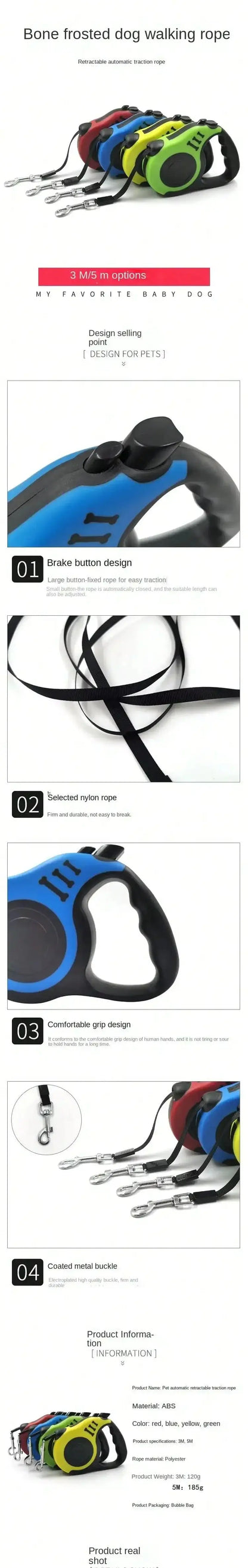 SecureStride Retractable Dog Leash KEIKO