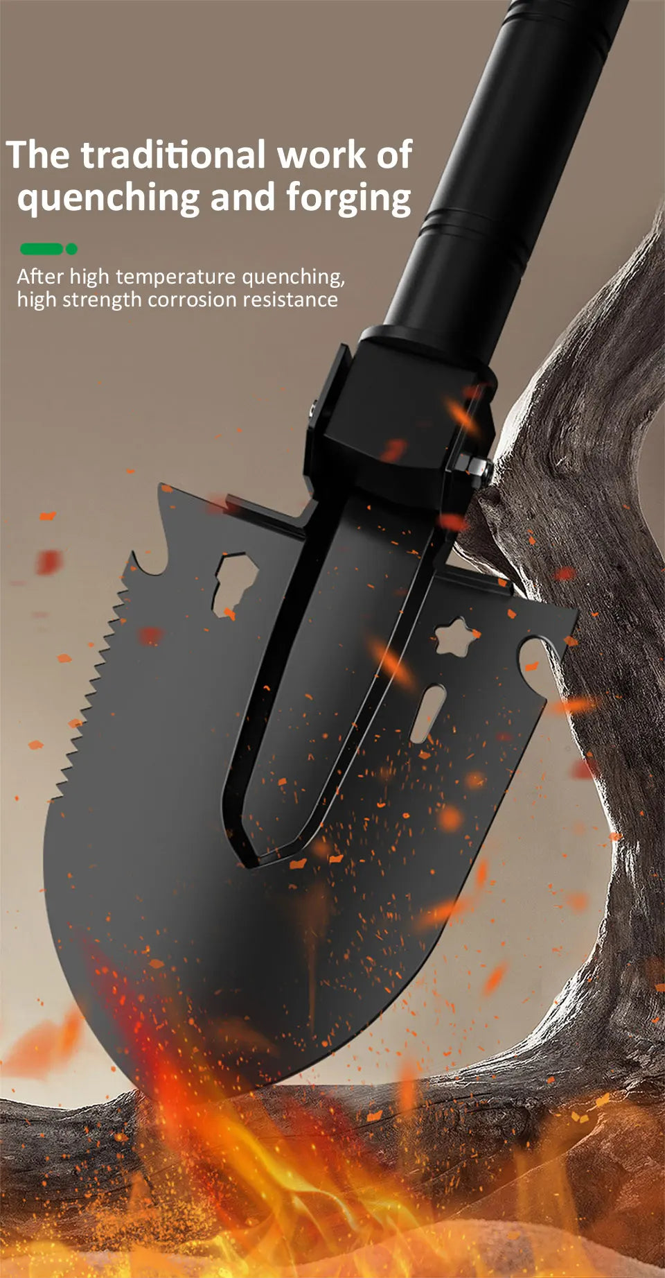 The Diggernaut Multifunctional Folding Shovel